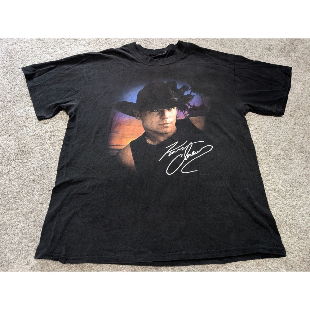 Vintage Kenny Chesney T Shirt‎ Mens Large 2003 Margaritas Senoritas Tour Tee